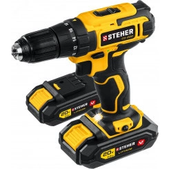 Дрель-шуруповерт 20 В, 40 Нм, 2 АКБ (2 Ач), кейс