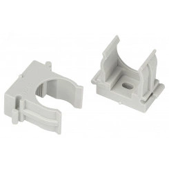 Крепеж клипса для труб прямой монтаж d 20мм серый CLIP-20-G-MP