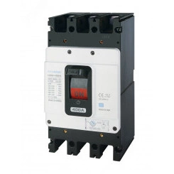 Выключатель автоматический в литом корпусе типа HGM, типоразмера 400AF, арт.HGM400S3PT4S0000C00350F (350А, 50кА, 3 полюса, регулируемый термомагнитный расцепитель, переднее подключение)