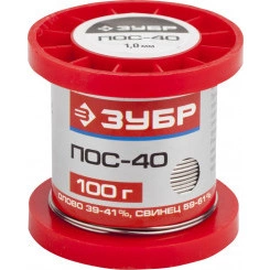 Припой , ПОС 40, проволока, 100г, 1мм