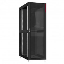 Шкаф серверный 24U 600х1070 передняя дверь: стекло IP41. задняя дверь: одностворчатая глухой металл IP51. боковые панели: без. цвет: черный RAL9005 