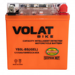 Аккумулятор мото 5Ah Volat YB5L-BS(iGEL) R+