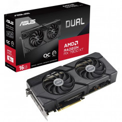 Видеокарта DUAL-RX7800XT-O16G, AMD Radeon RX 7800XT, 16 ГБ GDDR6, PCI-Express 4.0