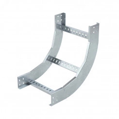 Угол вертикальный внутренний 90 градусов, 80х400, R900, в комплекте с крепежными элементами и соединительными пластинами, необходимыми для монтажа, цинк-ламельный