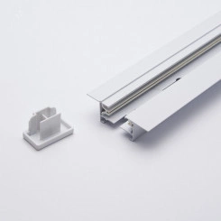 Шинопровод встраиваемый для трековых светильников 2м белый (в наборе токовод заглушка крепление) Шинопровод встраиваемый для трековых светильников 2м белый (в наборе токовод заглушка крепление)