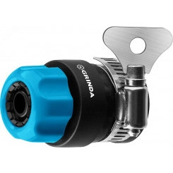 Быстросъёмный соединитель TCC-34, шланга 1/2'' - труба 3/4'', с хомутом Быстросъёмный соединитель TCC-34, шланга 1/2'' - труба 3/4'', с хомутом