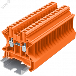 Клемма TU 1-1 винтовая, сечение 2,5 мм. кв., оранжевая