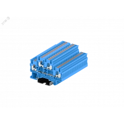 Клемма TP 2-уровневая, сечение 2,5 мм. кв., синяя