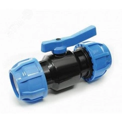 Кран шаровой компрессионный разъемный d 50 Кран шаровой компрессионный разъемный d 50