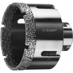 Коронка алмазная высокоскоростная для УШМ (М14) d 68мм по керамограниту и железобетону, Вакуумное Спекание, Профессионал Коронка алмазная высокоскоростная для УШМ (М14) d 68мм по керамограниту и железобетону, Вакуумное Спекание, Профессионал