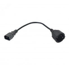 Адаптер PDU 3х1.5 10см с разъёмами C14-Schuko