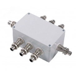 Коробка коммутационная общепромышленная           КВОП-А-162609 (A(1 КВ М25КМ20-Л)-С(3 КВ           М20КМ18-Л)-(20х4мм+ШНИ-6х9-4-Д-Ж, 3               перемычки),(КС-4)IP66/67, -60 + 80C, материал     корпуса - алюминиевый сплав)