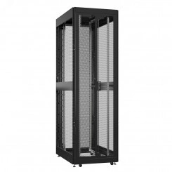 Шкаф серверный 52U 800х1200 передняя дверь: двустворчатая перфорированная IP20. задняя дверь: двустворчатая глухой металл IP51. боковые панели: без. цвет: черный RAL9005 