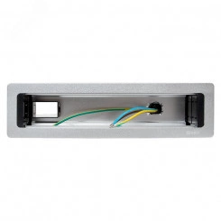 Встраиваемый настольный розеточный блок, 10 модулей, C-Line Встраиваемый настольный розеточный блок, 10 модулей, C-Line