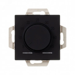 ATLASDESIGN ТЕРМОСТАТ электрон. теплого пола с датчиком, 10A, механизм, КАРБОН