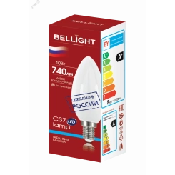 Лампа светодиодная LED С37 10W E14 6500К