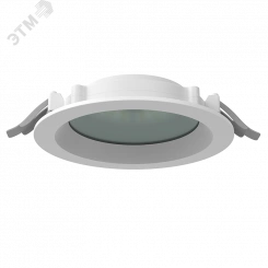 Светильник светодиодный DL-01 Pro 160 мм 15 Вт 3000 К CRI90 176x51 мм IP65/40 RAL9003 белый муар с защитным силикатным стеклом аварийный автономный постоянного действия