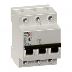 Выключатель автоматический модульный ВА47-29-3C4-УХЛ3 (4,5кА)