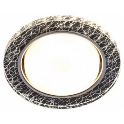 Светильник встраиваемый со светодиодной подсветкой DK LD51 WH/BK GX53 белый черный