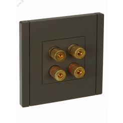 FORTE&PIANO Аудиорозетка 4-местная FP339 серый IEK