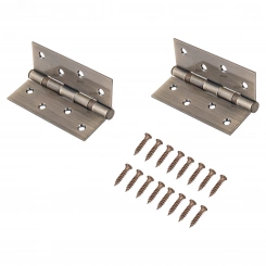 Петля дверная Аллюр 2043 (101х76) 2BB-FHP AB БЛИСТЕР 2 подш.ст.бронза Петля дверная Аллюр 2043 (101х76) 2BB-FHP AB БЛИСТЕР 2 подш.ст.бронза