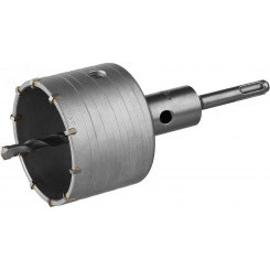 Коронка буровая, коническая посадка центрирующего сверла, SDS-Plus хвостовик, в сборе, 80мм Коронка буровая, коническая посадка центрирующего сверла, SDS-Plus хвостовик, в сборе, 80мм