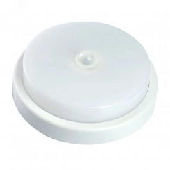 Светильник светодиодный ДБП-12w с датчиком 4000К 960Лм IP65 круглый белый