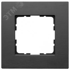 Рамка 1-постовая, алюминий Black Рамка 1-постовая, алюминий Black
