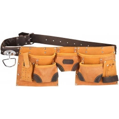 Пояс для инструментов, натуральная кожа, 9 карманов Пояс для инструментов, натуральная кожа, 9 карманов
