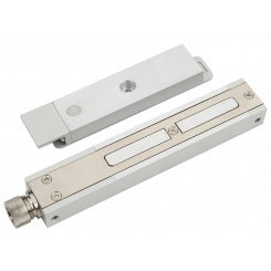 Замок электромагнитный взрывозащищенный ALM-FM-M21-12-M, усилие удержания якоря 180 кгс, с постоянно присоединенным кабелем длиной 2 метра, с устройством ввода для монтажа небронированного кабеля в металлорукаве