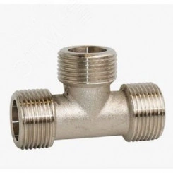 Тройник ННН 1/2'х1/2'х1/2' никелированный, уп Тройник ННН 1/2'х1/2'х1/2' никелированный, уп