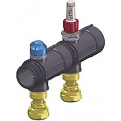 Сегмент промышленного коллектора Magna 1 1/2 с расходомером и адаптером для трубы 25x2,3 мм