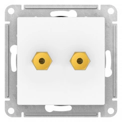 ATLASDESIGN АУДИОРОЗЕТКА двойная, ЛОТОС