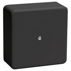 Коробка расп. КМ о/п 100х100х29мм черная Коробка расп. КМ о/п 100х100х29мм черная