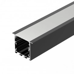 Профиль LINIA49-F-S-2500 BLACK (Arlight, Алюминий)