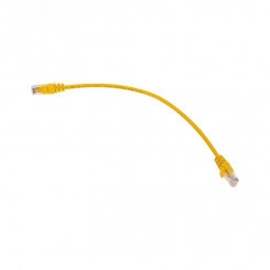 Патч-корд U/UTP, CAT 5e, RJ45-RJ45, 26AWG, LSZH, желтый, 0,3м, Патч-корд U/UTP, CAT 5e, RJ45-RJ45, 26AWG, LSZH, желтый, 0,3м,