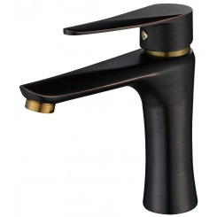 Смеситель для раковины ПСМ-301-5 STEEL нержавеющая сталь AISI-304 тип См-УмОЦБА Черный-бронза Смеситель для раковины ПСМ-301-5 STEEL нержавеющая сталь AISI-304 тип См-УмОЦБА Черный-бронза