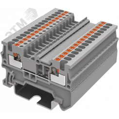 Клемма TP 1-1 проходная Push-in, сечение 1,5 мм. кв., серая
