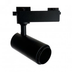 Светильник светодиодный трековый на шинопровод ДПО-12w 4000К 840Лм черный с регулируемым углом освещения 15-60 гр.