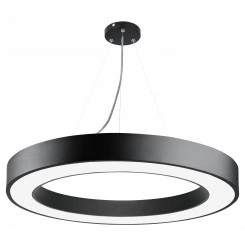 Светильник LED Geometria Ring SPO-134-B-40K-056 56Вт 4000К 4200Лм IP40 800х80 черный подвесной драйвер внутри