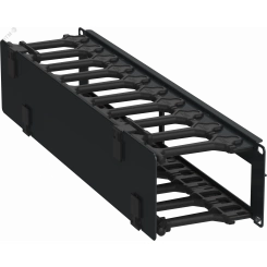 Кабель-органайзер горизонтальный 19 2U черный РФ Кабель-органайзер горизонтальный 19 2U черный РФ