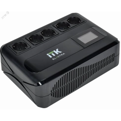 Источник бесперебойного питания Line-interactive 600ВА/360Вт, однофазный, LCD дисплей, с АКБ 1х7AH, 5xSchuko Источник бесперебойного питания Line-interactive 600ВА/360Вт, однофазный, LCD дисплей, с АКБ 1х7AH, 5xSchuko