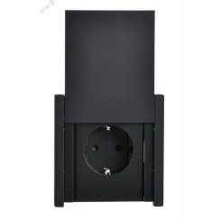 FORTE&PIANO Розетка 1-местная с заземлением с защитными шторками и крышкой безвинтовое крепление 16А IP44 FP119 черный IEK FORTE&PIANO Розетка 1-местная с заземлением с защитными шторками и крышкой безвинтовое крепление 16А IP44 FP119 черный IEK