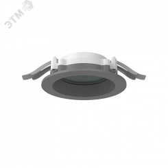 Светильник светодиодный DL-01 Pro 100 мм 8 Вт 4000 К CRI90 120х49 мм IP65/40 RAL7045 серый муар с защитным силикатным стеклом DALI