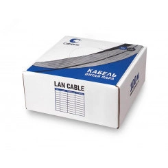 Витая пара экранированная FTP (F/UTP). категория 5e. 4 пары (24 AWG). одножильный. серый Витая пара экранированная FTP (F/UTP). категория 5e. 4 пары (24 AWG). одножильный. серый