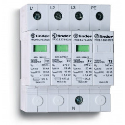 Устройства защиты от импульсных перенапряжений УЗИП тип 2 (3 варистора + 1 искровый разрядник)