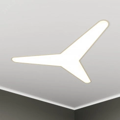 Светильник светодиодный RVE-LBX-KASAI-SOFT-1430-V (Трехлучевая звезда закругл. 1430х1258х120мм 52Вт встраиваемый 4000K Белый) Светильник светодиодный RVE-LBX-KASAI-SOFT-1430-V (Трехлучевая звезда закругл. 1430х1258х120мм 52Вт встраиваемый 4000K Белый)