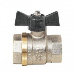 Кран шаровой 11Б27п1 1/2' А30/1 НГ ВВ бабочка никель PN40 Кран шаровой 11Б27п1 1/2' А30/1 НГ ВВ бабочка никель PN40