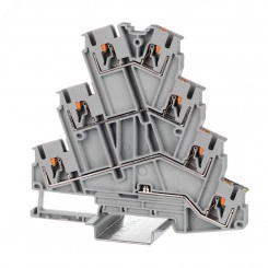 Клемма многоуровневая для подключения электродвигателя, зажим push-in, 7 точек подключения, 2.5 кв.мм, серая Клемма многоуровневая для подключения электродвигателя, зажим push-in, 7 точек подключения, 2.5 кв.мм, серая