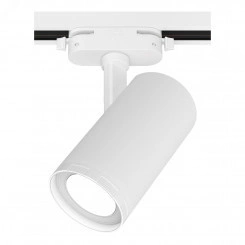 Светильник трековый, накладной, светодиодный, ARTLINE, поворотный, с регулировкой фокуса, цилиндр, 57x57x135mm, 10Вт, 850Лм, 4000К, 230В, алюминий, 5,5м, белый, 59737 1, Ritter